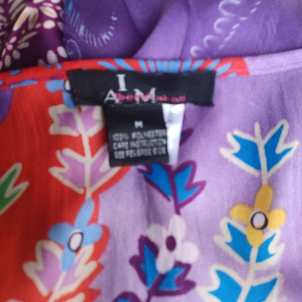 I Am Alberta Makali multicolored pleated flared dress M. - Picture 6 of 7